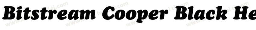 Bitstream Cooper Black Headline字体转换
